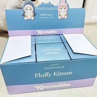 MINISO Mofusand Sandy Cat Plush Blind Box - Peluche Chat Authentique Mofusand Sandy Sparkling Shark Cat en Vinyle