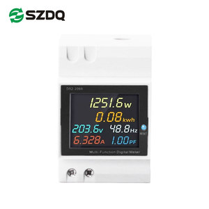 Szdq D52-2066 kỹ thuật số tần số năng lượng mét 6in1 AC Màn hình 110V 220V 380V 100A một pha <span class=keywords><strong>LCD</strong></span> (kWh/Volt/Amp) mét 0.1 - Product Image 3