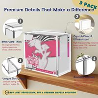 Boîte de présentation magnétique transparente en acrylique pour Pokémon ETB Elite Trainer Box, anti-poussière, pour cartes à collectionner, support de présentation pour boîte de boosters