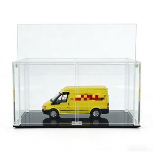 Boîte de présentation en acrylique haut de gamme et écologique avec base noire, idéale pour les amateurs de modèles réduits de voitures et la décoration intérieure - Product Image 1