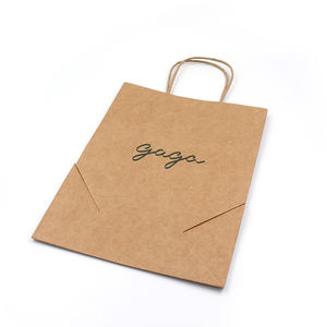 Bolsas de papel a granel personalizadas, bolsas de regalo desechables con diseño de logotipo impreso - Product Image 5