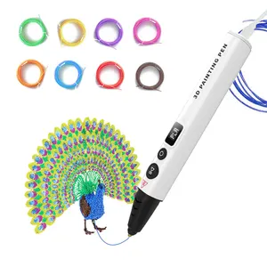 廉价3d打印机笔设计灯丝笔芯创意玩具3d打印机笔可调温度3d铅笔