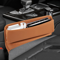 Offre Spéciale PU cuir siège de voiture Gap organisateur Console crevasse remplissage côté boîte de rangement intérieur voiture poche de rangement