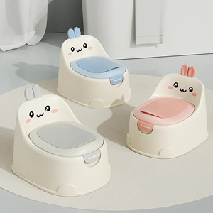 Siège de toilette pour enfants avec design de dessin animé pour les enfants de 1 à 6 ans, siège de toilette portable en matériau PP pour garçons et filles - Product Image 1