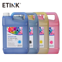 Encre à solvant à faible odeur en vente directe d'usine pour imprimante Starfire SG1024 25PL, encre pour impression sur feuille d'aluminium, 5L CMYK