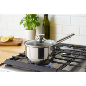 Cacerola de Acero Inoxidable con Tapa de Vidrio y Base Encapsulada para Inducción - Product Image 4