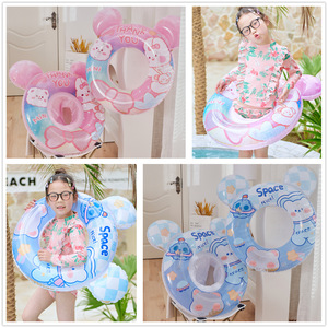 Bouée de natation gonflable Xiaolu Strawberry Rabbit pour enfants, pour piscine et parc aquatique, design de dessin animé original, PVC épaissi - Product Image 5