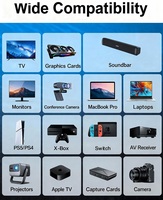 Câble HDTV2.1 en nylon tressé de qualité supérieure 8K 60Hz 4K 120Hz UHD 48 Gbps Câble mâle plaqué or pour ordinateur portable Moniteur Téléviseur intelligent Console de jeu