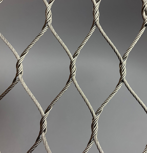 Filet en câble métallique en acier inoxydable anti-rouille de 30 mm à mailles diamantées pour la protection des animaux de zoo - Product Image 1