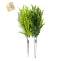 5 Têtes Salon Maison Bonsaï Décoration Ornement Artificielle Plante Verte Bundle Cyprès Branche De Pin