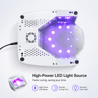 Lampe UV LED professionnelle pour ongles avec support réglable, lumière de polymérisation mains libres pour pédicure, séchoir à ongles à capteur automatique pour salon
