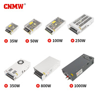 Controlador LED de Conmutación AC-DC CNMW S-50-48 48V 50W, Salida Única, 86% de Eficiencia, Protección OVP OTP OCP SCP, Uso Industrial, 60Hz