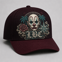 Cappellino da Baseball Personalizzato con Stampa Old English, 5 Pannelli, Visiera Curva, Stile Dad Hat, Streetwear West Coast, Vendita all'Ingrosso, MOQ Basso