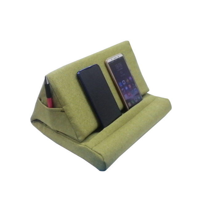 Wholesale New Design Knitted Linen Folding Multifunction Table Pad Stand Phone Holder iPad Accessories Pillow Cushion Washable