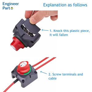 Interruptor aislador 12V 24V 48V DC para RV Boat Marine & Car-Interruptores de batería de alto rendimiento - Product Image 4