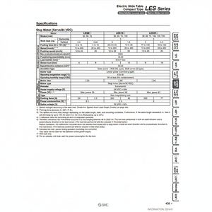Catégorie de LES16LK-30-R8MJT Table coulissante électrique SMC Pneumatics - Product Image 1