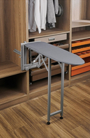 Planche à repasser pliable gain de place, robuste, antirouille, pour hôtels, appartements et applications professionnelles
