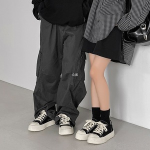 Black distressed <b>canvas</b> sneakers for men, retro thick-soled platform shoes, casual dirty-looking <b>Canvas</b> trendy Shoes - Product Image 2