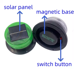 Luz de Señalización Solar, Lámpara de Advertencia de Emergencia, para Construcción Marina, Tráfico, Base Magnética, Lámparas Intermitentes para Vehículos - Product Image 4