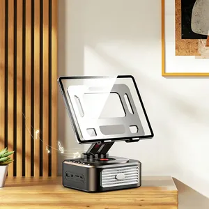 Supporto per Tablet da Scrivania Multifunzionale Rotante a 360° con Altoparlante BT, Dispositivo Audio Portatile per Fitness ed Esercizio, Porta Telefono - Product Image 2
