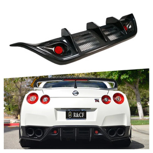 Diffuseur arrière en fibre de carbone de style WD avec réflecteurs, kit carrosserie pour <span class=keywords><strong>Nissan</strong></span> <span class=keywords><strong>Skyline</strong></span> <span class=keywords><strong>GTR</strong></span> <span class=keywords><strong>R35</strong></span> CBA 2008-11 - Product Image 1