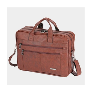 Maletín Portaordenador de Cuero Genuino Sofisticado, Hecho con Cuero 100% Puro, con Separador Acolchado para Ordenador Portátil, Duradero y Portátil - Product Image 1