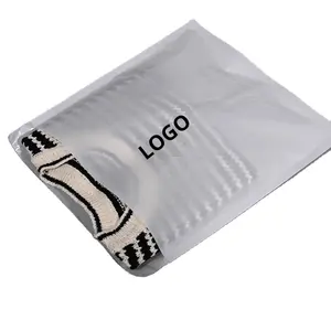 Sobres blancos impermeables para ropa con logotipo personalizado, bolsa de embalaje, sobre de vidrio estampado, sello de cera, forrado, bolsa de papel recubierto