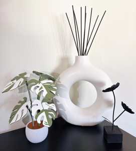 Ensemble de sous-verres modernes en forme de feuille de Monstera, 6 sous-verres personnalisables, déguisés en décoration végétale pour le bureau et la maison - Product Image 3