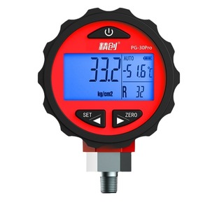 PG-30 Pro Red <strong>Blue</strong> Digital Pressure <strong>Gauge</strong> High/Low Pressure for HVAC 87+ Refrigerants Backlight Plastic 0.001MPa - Product Image 1