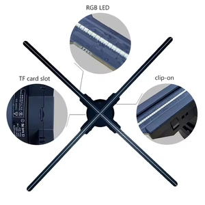 Cadre d'affichage LED holographique 3D double face avec ventilateur rotatif pour l'éducation en intérieur, la signalisation commerciale et la publicité en extérieur - Product Image 6