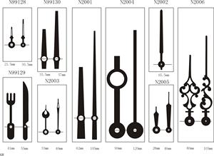 Little Flower Cute Design Analog Second Hands Punteros de reloj Long 71mm Juego de manecillas de reloj de aluminio - Product Image 5