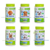 Comprimés de calcium pour animaux de compagnie SilibiTi, nouvelle formule pour chiens et chats, équilibre le métabolisme et renforce l'immunité, 160 g