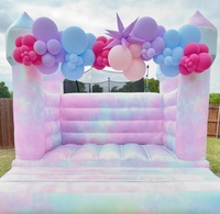 Château gonflable de style nouveau en PVC blanc, structure gonflable commerciale pour adultes, aire de jeux intérieure/extérieure, usage domestique, capacité 100-500 kg