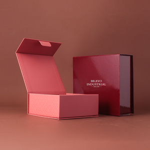 Boîte à tiroir <span class=keywords><strong>BRAVO</strong></span> haut de gamme faite à la main et gaufrée 15*15*6.5cm 150.6g avec doublure en éponge, papier couché or brillant UV, personnalisable pour le vin - Product Image 2