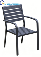 Ensemble table et chaises de salle à manger en pierre frittée, style minimaliste moderne, structure entièrement en aluminium, résistant aux UV, mobilier d'extérieur pour jardin/cour
