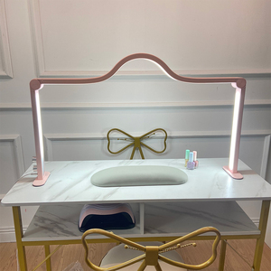 45W nửa mặt trăng dẫn đèn vẻ đẹp lông mi Salon tùy biến logo làm móng tay bảng ánh sáng với Rhinestone có thể điều chỉnh móng tay đèn bàn - Product Image 2