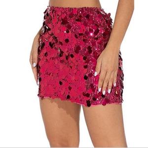 Vestido Casual Sexy y Moderno WQ5740 2023, Mini Vestido Corto con Tirantes, Cintura Ajustada, Volantes y Lentejuelas Bordadas - Product Image 3