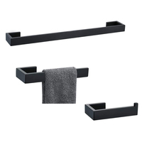 Salle de bain cintre en acier inoxydable porte-serviettes tige carré ss simple porte-serviettes brossé pistolet métal