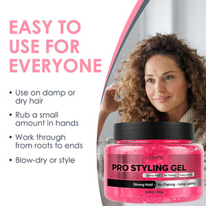 Gel Coiffant Luxfume à Tenue Extrême Marque Blanche, Longue Durée, Sans Résidus, Sans Alcool, Pour Tous Types de <span class=keywords><strong>Cheveux</strong></span>, Sans Accumulation - Product Image 6