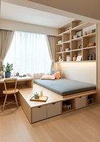 Ensemble de bureau et de bureau personnalisé pour petite chambre, adapté aux chambres d'enfants, hôtels et appartements
