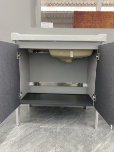 <span class=keywords><strong>Lavabo</strong></span> da Parete in Ceramica Porcellanata Rettangolare WJL di Alta Qualità per Bagno Moderno, Facile da Pulire e Liscio - Product Image 3