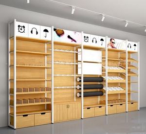 Niso-estantes de madera ajustables para tienda, expositor de artículos de papelería para madre y bebé - Product Image 6