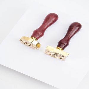 All'ingrosso su misura lettera di sigillatura timbro di cera con testa di rame e manico in legno per la raccolta di timbri o uso ufficio - Product Image 3