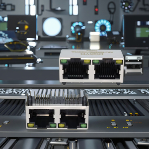 RJ45 nữ để nữ Ethernet LAN Mạng kết nối mạng RJ45 cổng cáp mạng Splitter 1 đến 2 kênh - Product Image 2