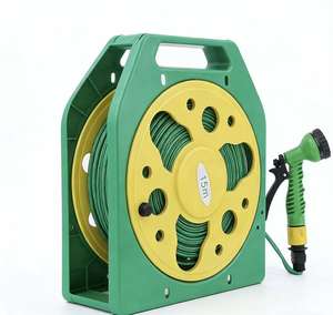 Enrollador de Manguera Flexible de 15 Metros, Portátil, Antienredos, Fácil de Guardar, Enrollador de Manguera para Jardín - Product Image 2