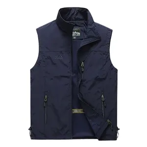 Antinson Mens Outdoor Fishing Vest Safari Utility Travel Photo Cargo Vest  Jacket with Multi Pockets