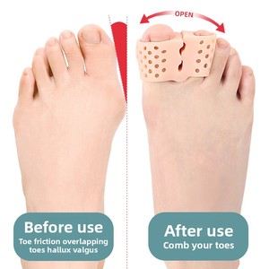 Sandales respirantes en matériau SEBS avec clip pour les orteils, pour <span class=keywords><strong>hallux</strong></span> <span class=keywords><strong>valgus</strong></span>, séparation des orteils superposés et correction des orteils arrière - Product Image 6