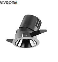 RS03009 LED, Gömme Parlama Önleyici Spot Işık, Kısılabilir Ayarlanabilir Açılı Duvar Yıkayıcı Lamba 7-20W, Görünmez Işık Tasarımı