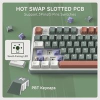 OEM ODM S98 Wireless Mechanical Keyboard with Smart Display Knob 96 RGB Wireless Gaming Keyboard BT24GUSBC Hot Swappable Custo