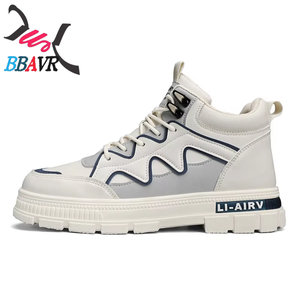 Botas nuevas para hombre con suela gruesa, informales, para montañismo, trabajo al aire libre - Product Image 5